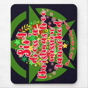 Christmas tree, mission, army mouse mat