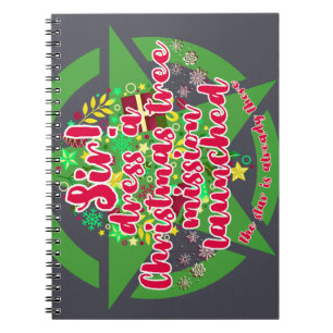 Christmas tree, mission, army notebook