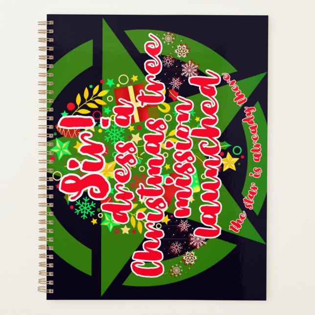 Christmas tree, mission, army planner (Front)