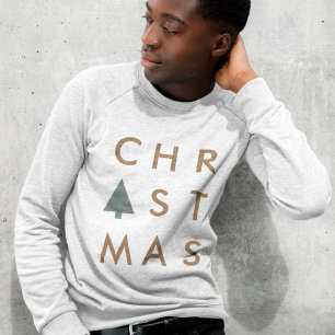 Christmas Tree Modern Minimalist Scandinavian Sweatshirt