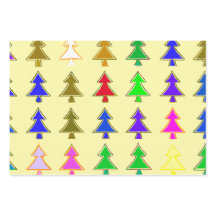 Christmas tree Modern wrapping paper