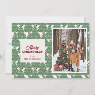 Christmas tree monogram Photo Christmas cards