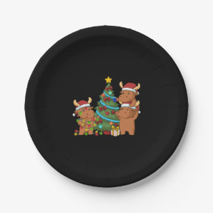 Christmas Tree Moose Gifts Kids Christmas Moose Paper Plate