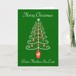 Christmas Tree Mother-In-Law Christmas Holiday Card