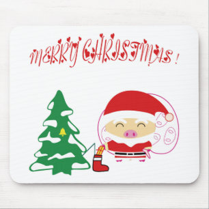 Christmas tree mouse mat
