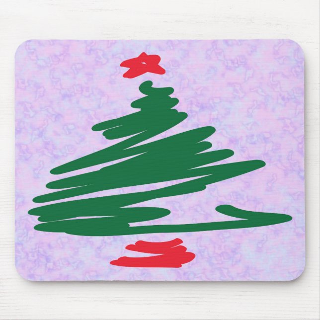 Christmas Tree Mouse Mat (Front)