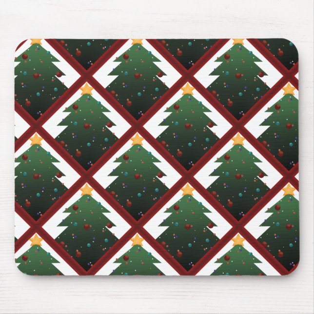 Christmas Tree Mouse Mat (Front)
