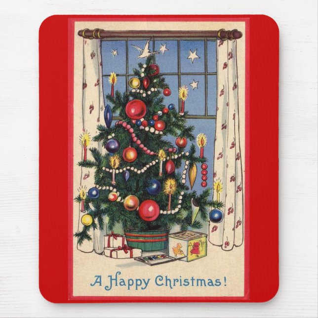 Christmas Tree Mouse Pad (Front)