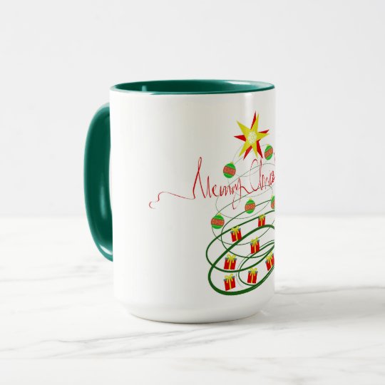Christmas tree mug