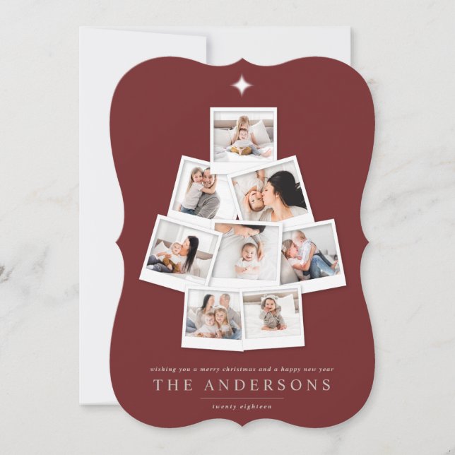 Christmas tree multi photo holiday (Front)