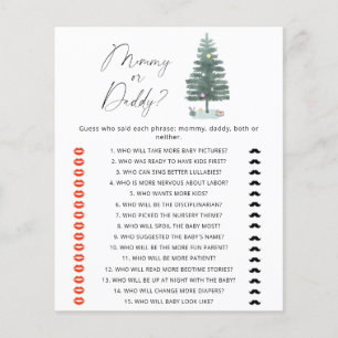 Christmas tree - mummy or daddy game