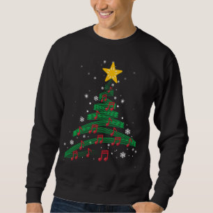 Christmas Tree Music Notes Musical Christmas Carol Sweatshirt