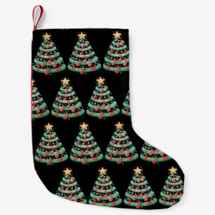 Christmas Tree Musical Notes Song Musician Xmas Small Christmas Stocking