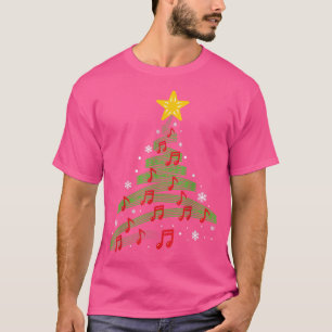 Christmas Tree Musical Notes Song Xmas Musician Pa T-Shirt
