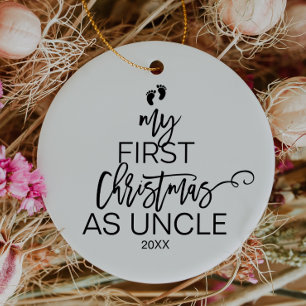 Christmas Tree My First Christmas as Uncle Ceramic Tree Decoration