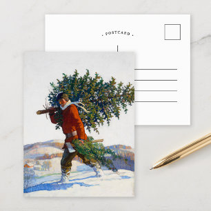 Christmas Tree    N.C. Wyeth Postcard