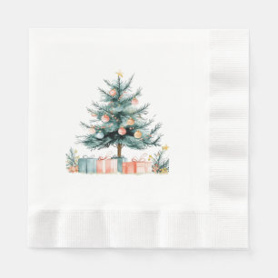 Christmas tree napkin