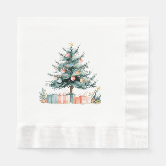 Christmas tree  napkin (Front)