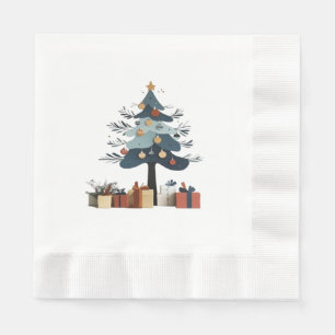 Christmas tree napkin