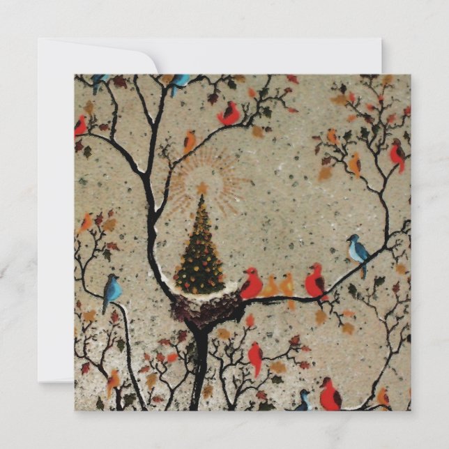 Christmas Tree Nest ~  Invitations (Front)