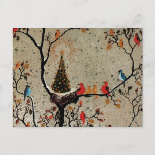Christmas Tree Nest ~ Postcard