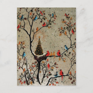 Christmas Tree Nest ~ Postcard