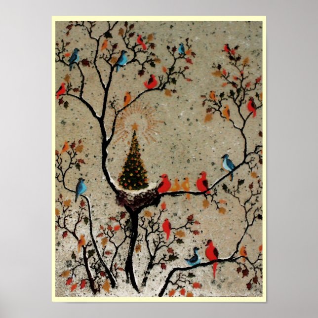 Christmas Tree Nest ~ Print Poster (Front)