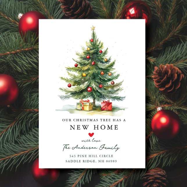 Christmas Tree New Home Moving  Announcement (Creator Uploaded)