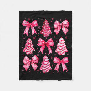 Christmas Tree Nk Cake Coquette Christmas Xmas Gir Fleece Blanket