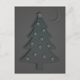 Christmas Tree Noir Holiday Postcard