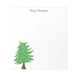 Christmas tree note pad