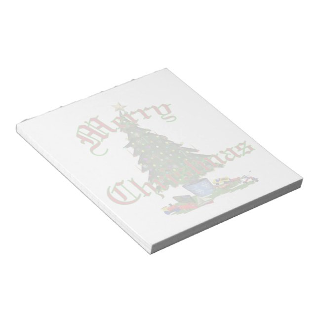 Christmas Tree Notepad 5.5x6" (Angled)