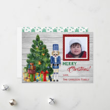 Christmas Tree Nutcracker Family or Childs Photo