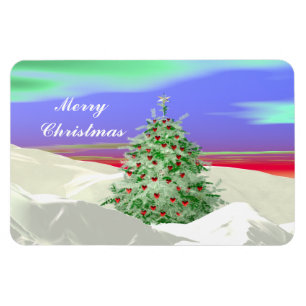 Christmas Tree of Hearts Magnet