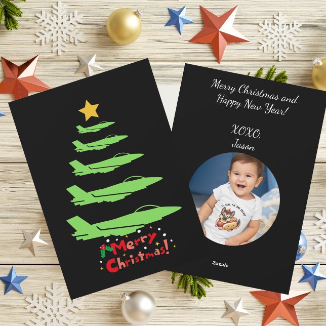 Christmas tree of military aeroplanes,Photo Holiday Card (Creator Uploaded)