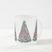 Christmas Tree, Oh Christmas Tree Frosted Glass Coffee Mug (Front Right)