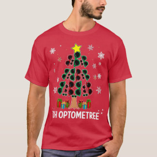 Christmas Tree Oh Optometree Optometry Glasses Des T-Shirt