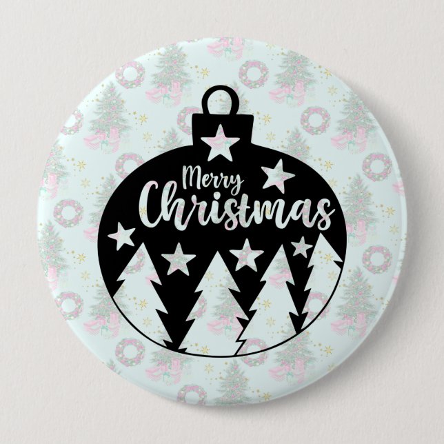 Christmas Tree Ornament 10 Cm Round Badge (Front)
