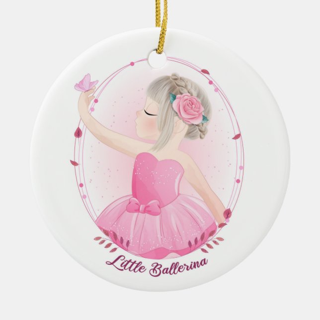 Christmas Tree Ornament Ballerina (Front)