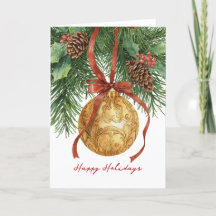 Christmas Tree Ornament Folded Card