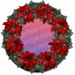 Christmas Tree Ornament Photo Sculpture Decoration<br><div class="desc">Add your photograph to this wreath Christmas tree ornament .. comes with a ribbon to hang from your tree .. a wonderful life long keep sake made from durable material .. hand down through your family for generations to come</div>
