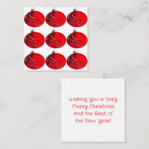 Christmas Tree Ornaments Card