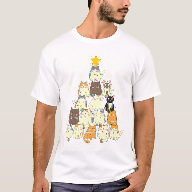 Christmas Tree Ornaments Funny Secret Santa Peep S T-Shirt (Front)