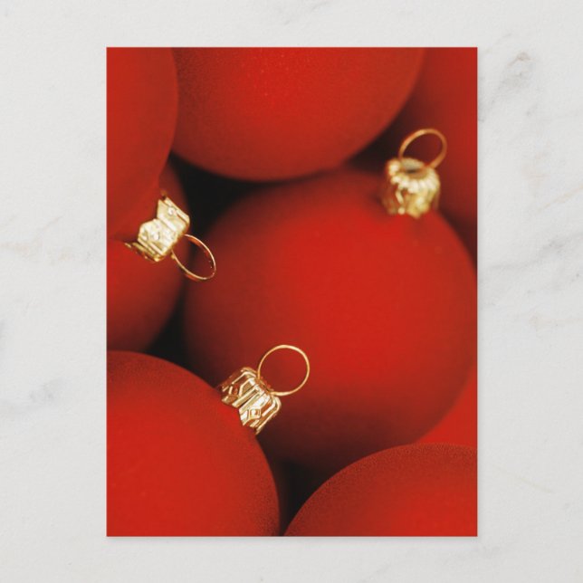 Christmas Tree Ornaments Holiday Card (Front)