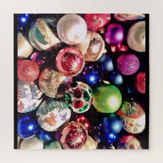 CHRISTMAS TREE ORNAMENTS JIGSAW PUZZLE