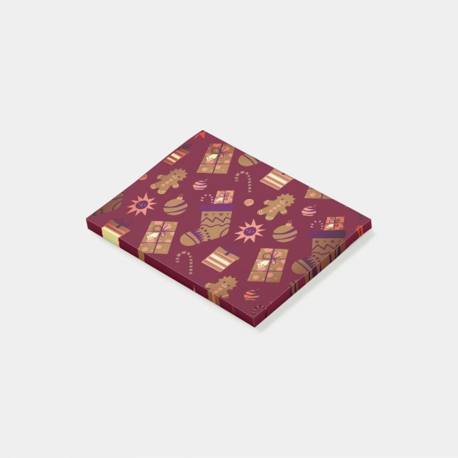 Christmas Tree Ornaments of Winter holidays Post-it Notes (Angled)