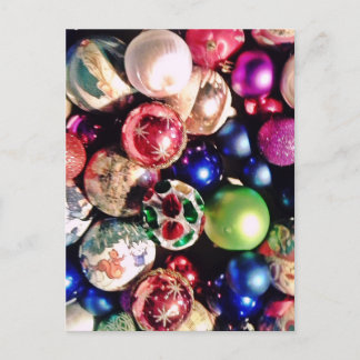 CHRISTMAS TREE ORNAMENTS POSTCARD
