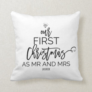 Christmas Tree Our First Christmas as Mr and Mrs Cushion