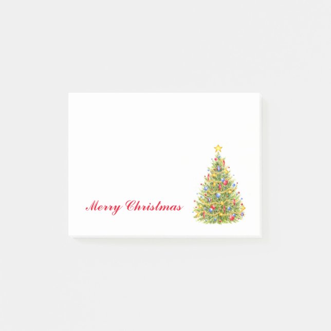 Christmas Tree Pads Post-it Notes Holiday Pads (Front)