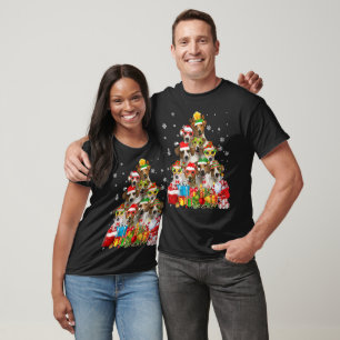 Christmas Tree Pajama Jack Russell Terrier Dog T-Shirt